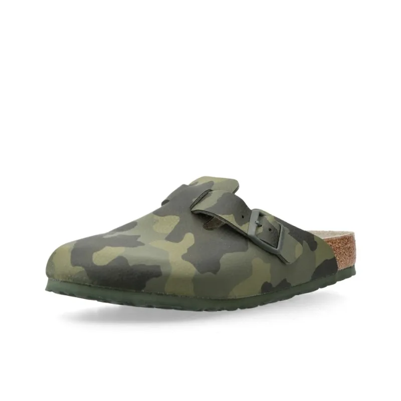 Birkenstock Boston Birko Flor Desert Soil Camo Green-2