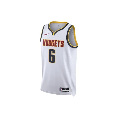 NBA Nuggets Basketball Jerseys Unisex White