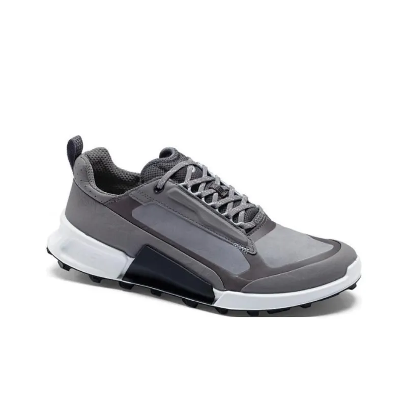 Ecco Cushioned Slip Resistant Low Top Casual Shoes Men's Iron Gray-3