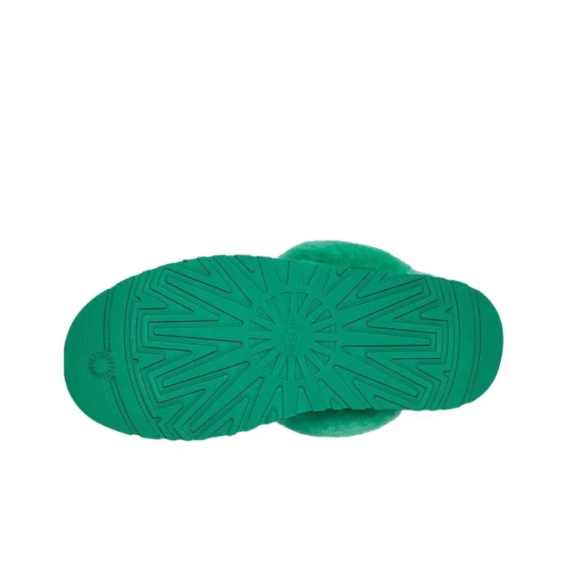 UGG Disquette Fashion Cotton Slipper Women's Green-3