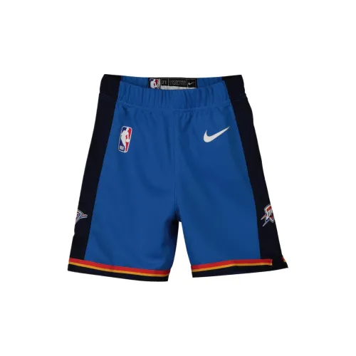 Nike X NBA Oklahoma Thunder Team Basketball Shorts Men Blue