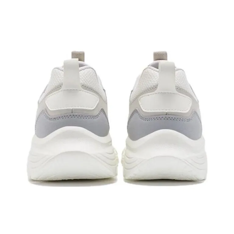 XTEP Slip Resistant, Abrasion Resistant, Rebound Resistant Low Top Running Shoes Men's White Gray-5