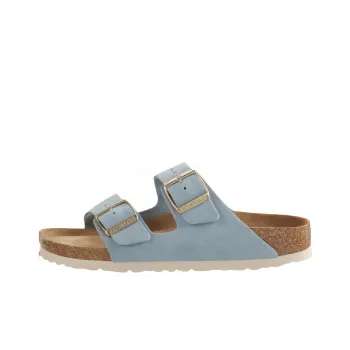 Birkenstock Slide Slippers Women's Light Blue Narrow Fit