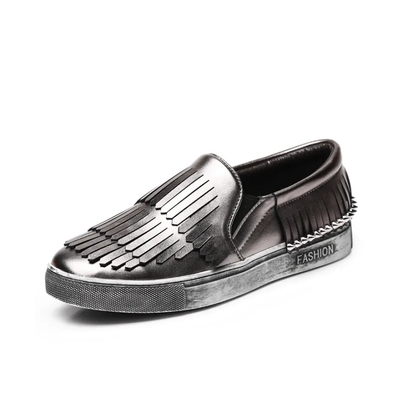 Lady's House Loafers Women's Black/Gunmetal-0