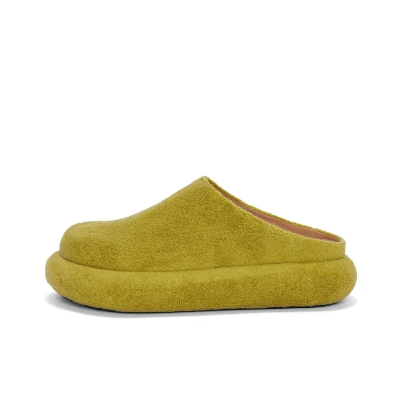 JW Anderson Rubber Sole Quiet Closed Toe Slippers Women's Tawny-0