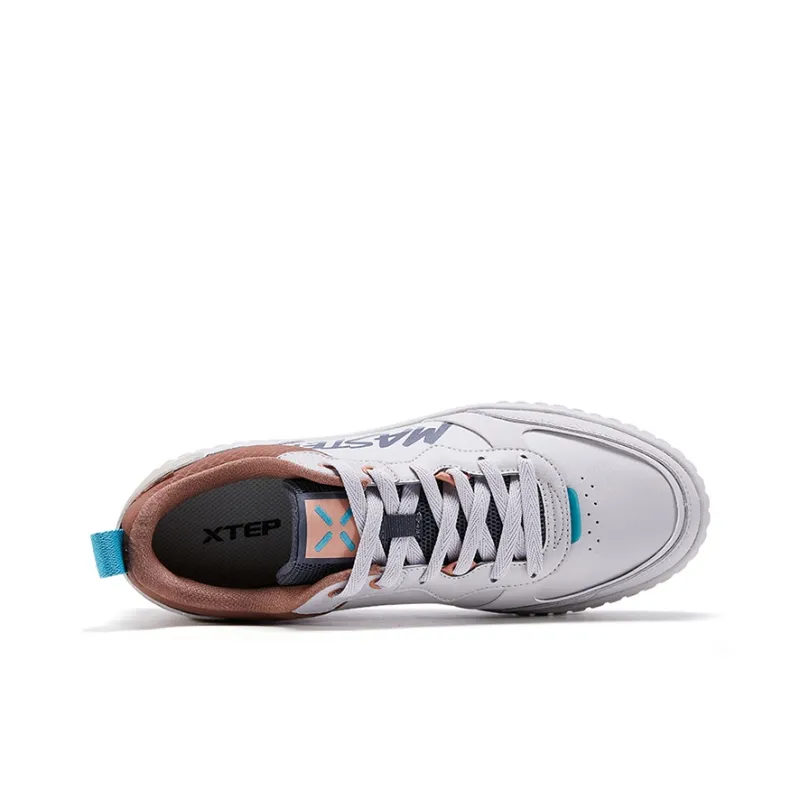 XTEP Low-Top Skateboard Shoes Men's Gray Brown-2