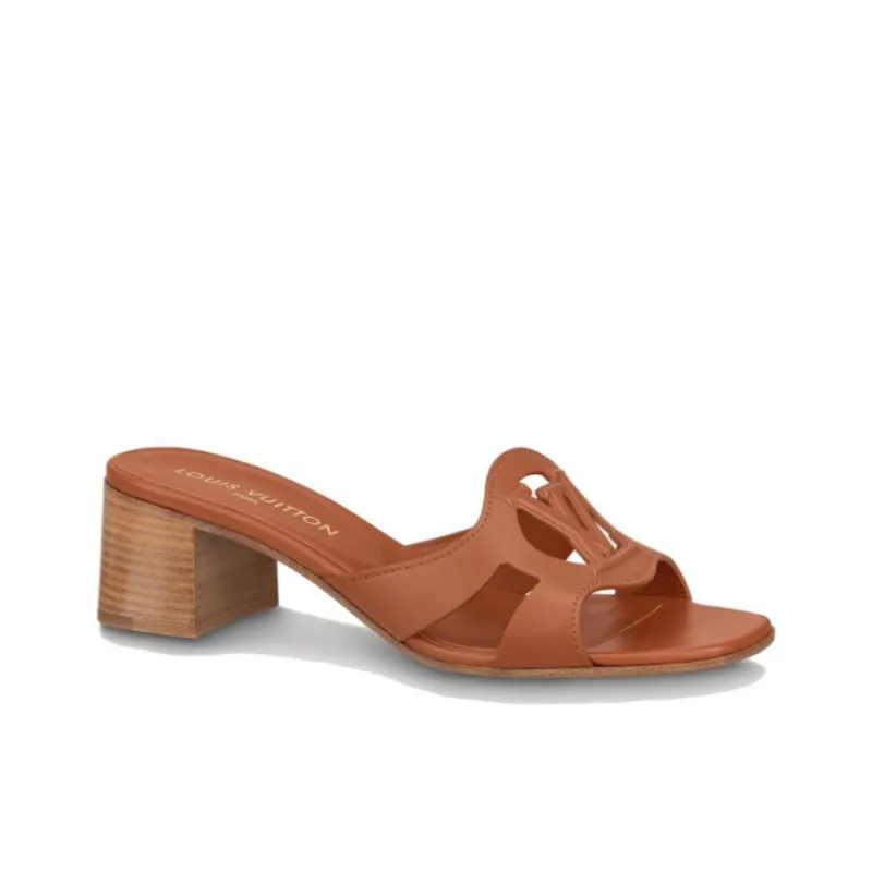 LOUIS VUITTON Isola Slip Resistant Slide Slippers Women's Umber-1