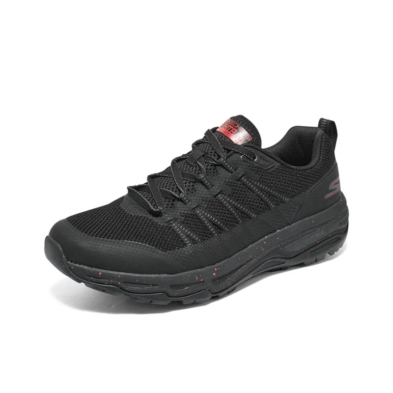 Skechers Breathable Low Top Running Shoes Men's Black-2