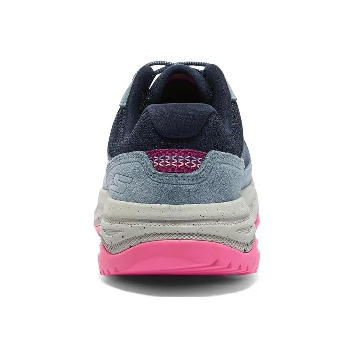 Skechers Cushioning Anti-Slip And Wear-Resistant Rebound Low-Top Running Shoes Women's Blue Pink-2