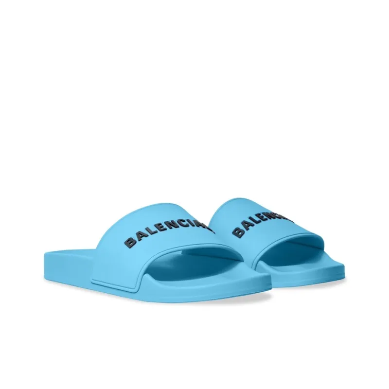 Balenciaga Raised-logo Slides-2