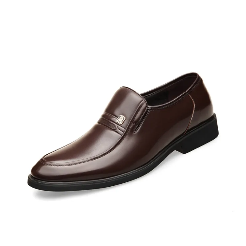 LAORENTOU Dress Shoes Men Low Top Brown-6