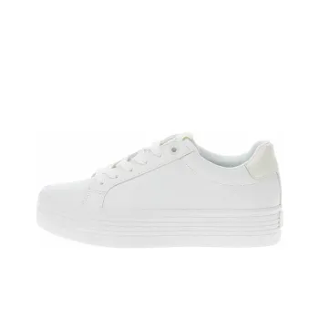 CKJ CALVIN KLEIN JEANS Low Top Skateboard Shoes Women's White