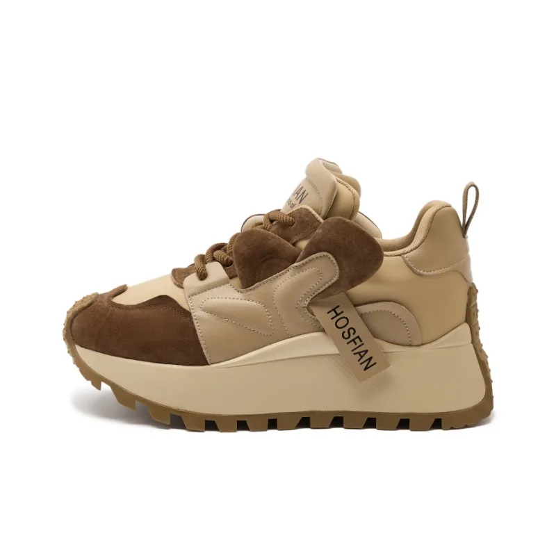 Milan Love Song Cushioning Height Increasing Wear-Resistant Low-Top Casual Shoes 6cm Women's-7