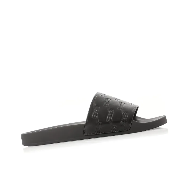 Balenciaga Logo Embossed Slides-1