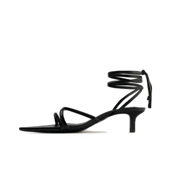 ZARA Strap Sandals Women's Black