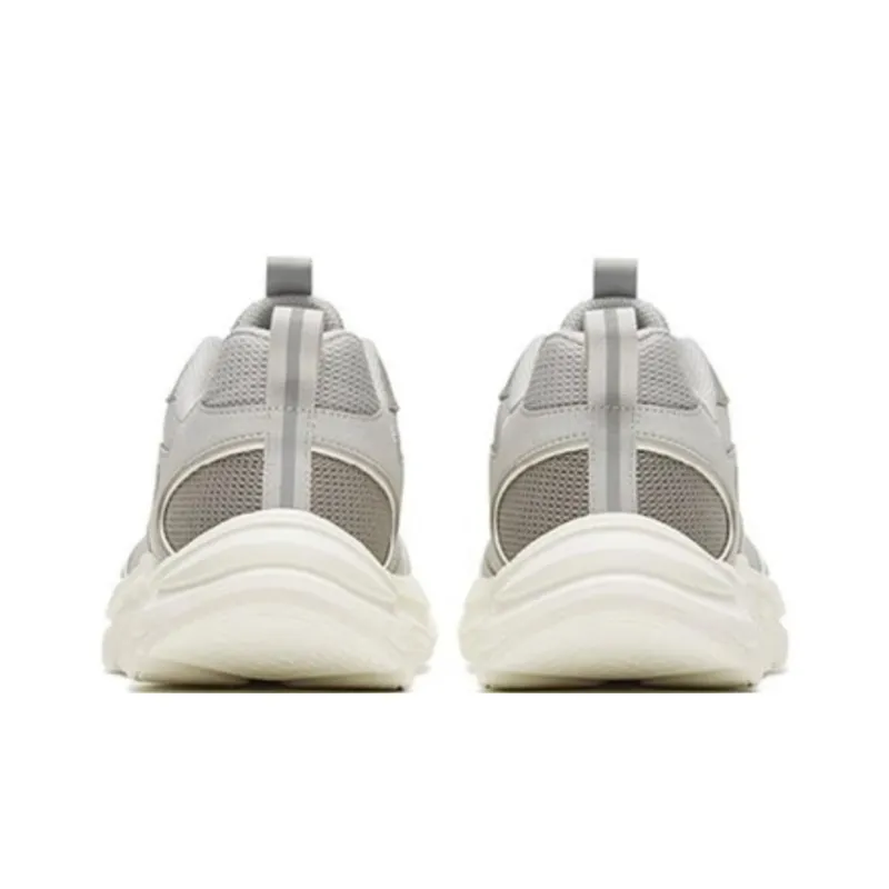 Anta Cushioned Anti-Slip Wear-Resistant Breathable Lightweight Low-Top Running Shoes Men's Gray-4