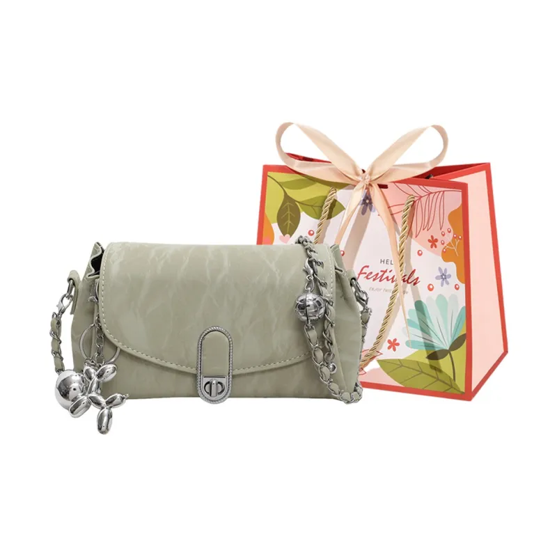 Cwatcun PU Crossbody Bag, Shoulder Bag Women's Silver/Ecru/Green/Black-10