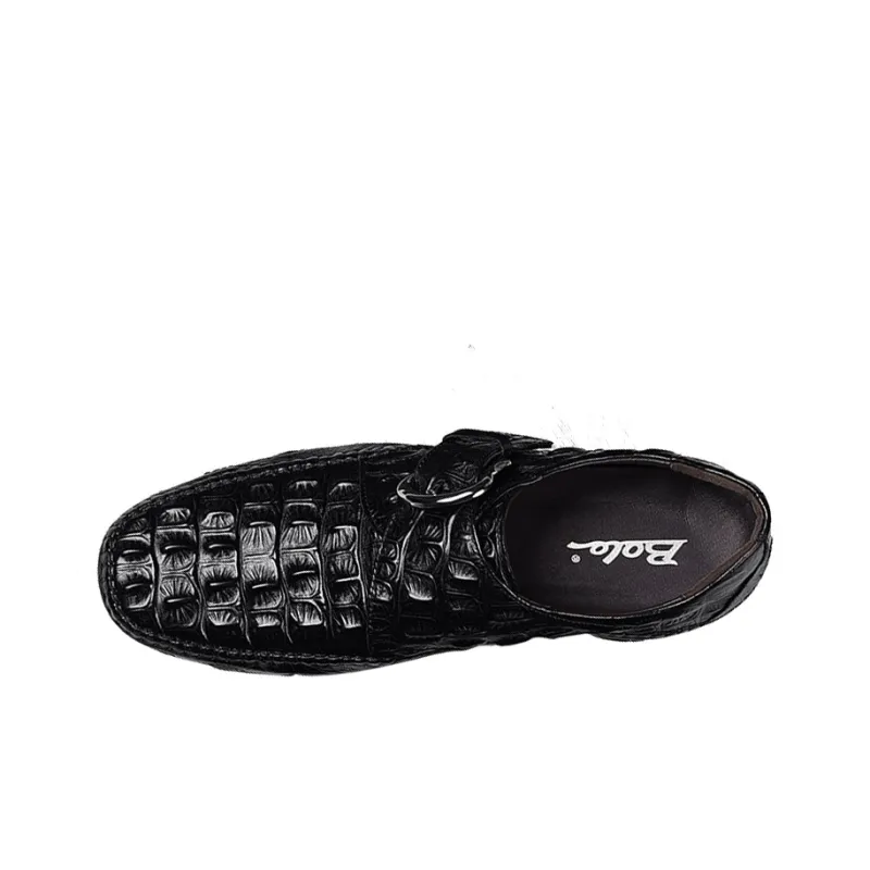 BOLE Gommino Loafers Men Black/Red-3