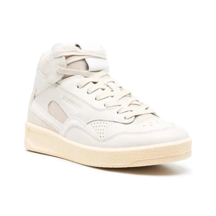 JIL SANDER Basket Mid Leather Sneakers-2