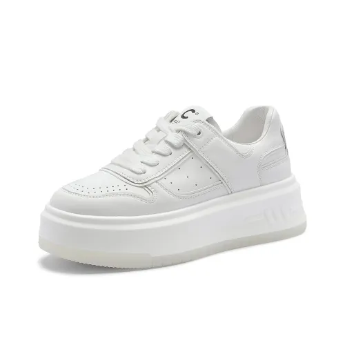 C°BANNER Skateboard Shoes Women's Low-Top White