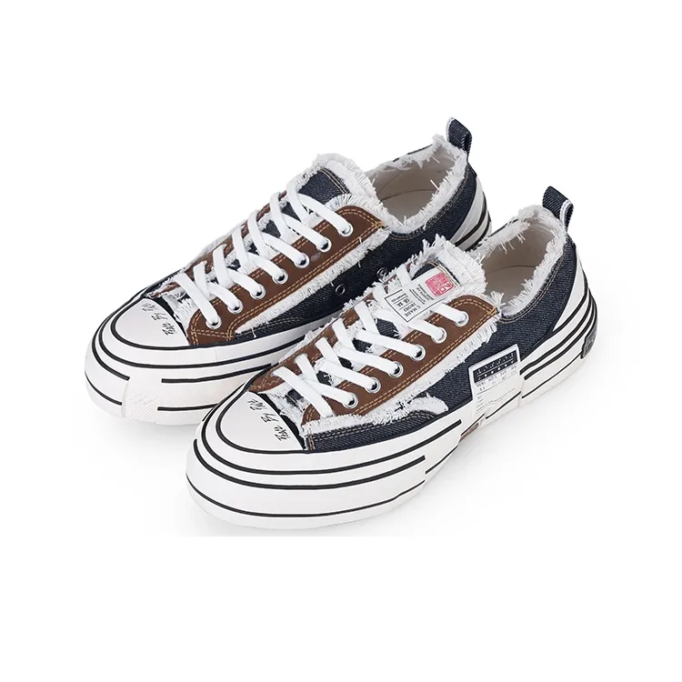 VESSEL G.O.P. Lows Denim Low Top Canvas Shoes Unisex Blue-3