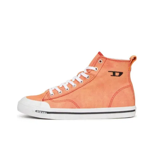 DIESEL Skateboard Shoes Women's High-Top Orange