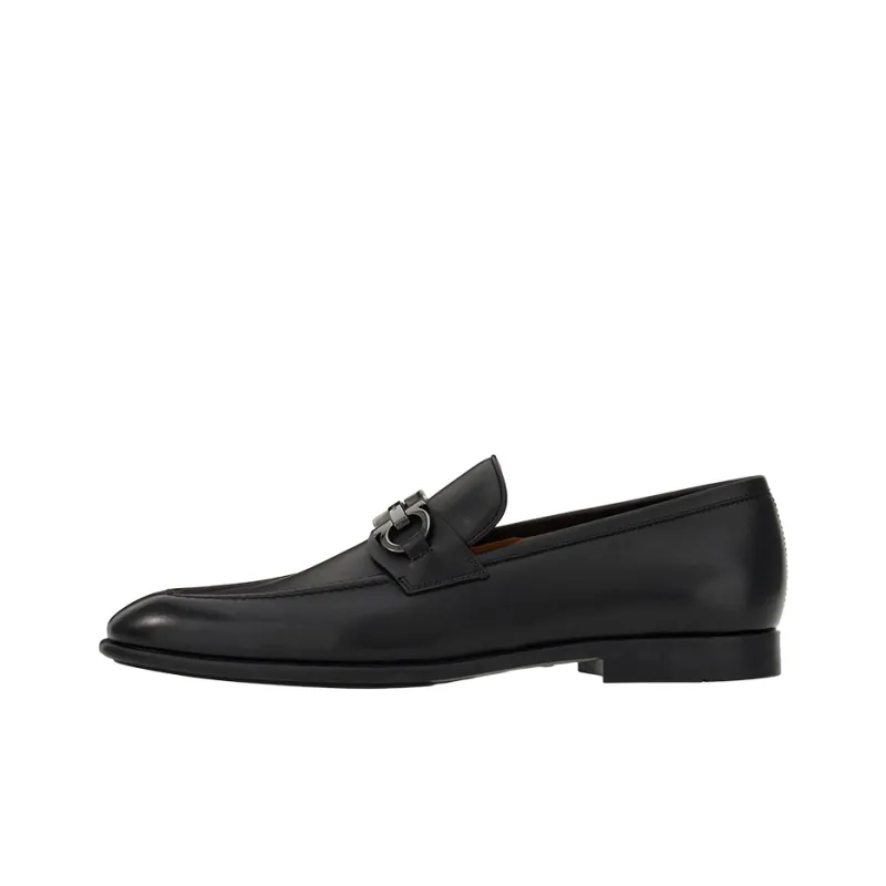 FERRAGAMO Gancini Horsebit Leather Loafers-0