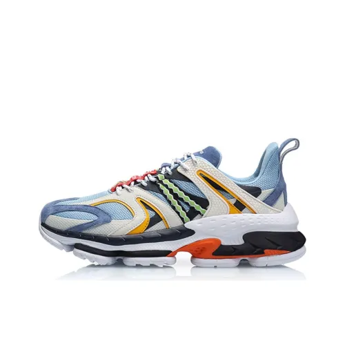 LiNing COUNTERFLOW Slip-Resistant Low-Top Casual Shoes Men's White Blue