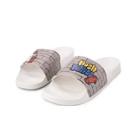 Hush Puppies Slip-Resistant Slide Slippers Men's White-4