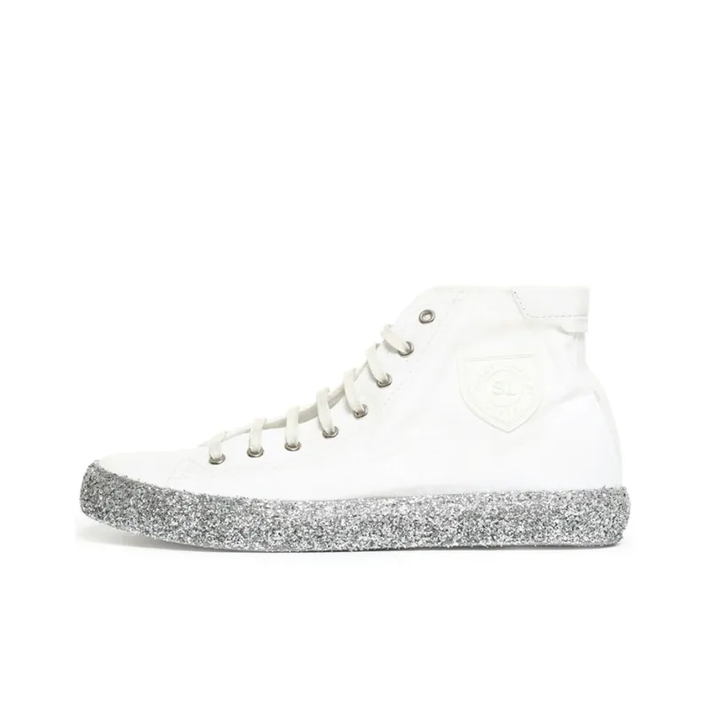 SAINT LAURENT Stylish Skateboarding Shoes Men's White-0