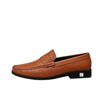 CKVUSAMG Loafers Unisex Red Brown/Khaki