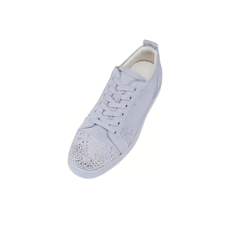 CL LUBOTING Slip Resistant Low Top Skateboard Shoes Men's Blue-2