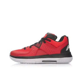 LiNing Way Of Wade All City 5 Cushioning, Slip Resistant, And Abrasion Resistant Mid Top Basketball Shoes Men's Red