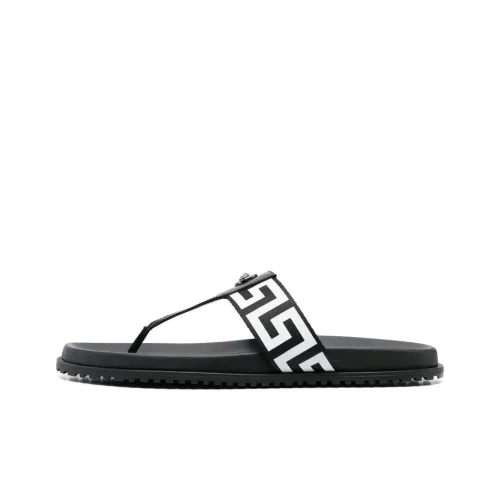 VERSACE Greca Sandal 'Black White'