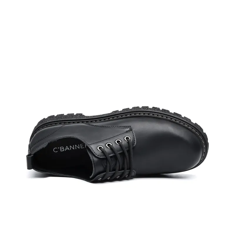 C°BANNER Casual Shoes Men's Black Extra Plus Size-34