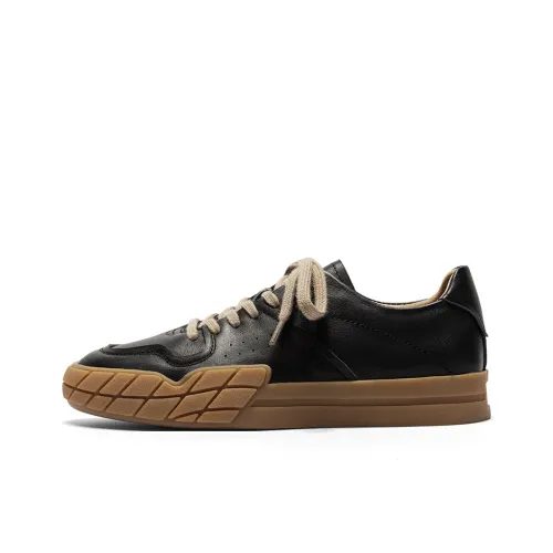 Q.VONTON Casual Shoes Women's Low-Top Black