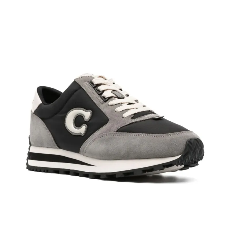 COACH Wear Resistant Low Top Casual Shoes Men's Gray Black-2