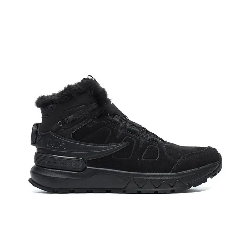 FILA LYNX TERRAIN BOA Cushioning Anti Slip And Wear Resistant High Top Running Shoes Women's Black-1