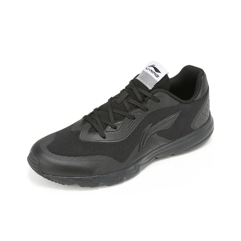 LiNing Cushioning Breathable Lightweight Low-Top Running Shoes Men's Black-2
