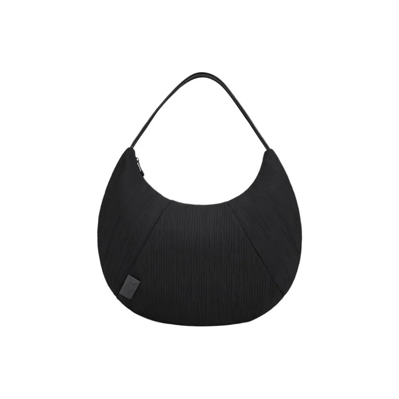 Thereble Fabric Crescent Bag Tote Shoulder Bag Handbag Women's Black-1