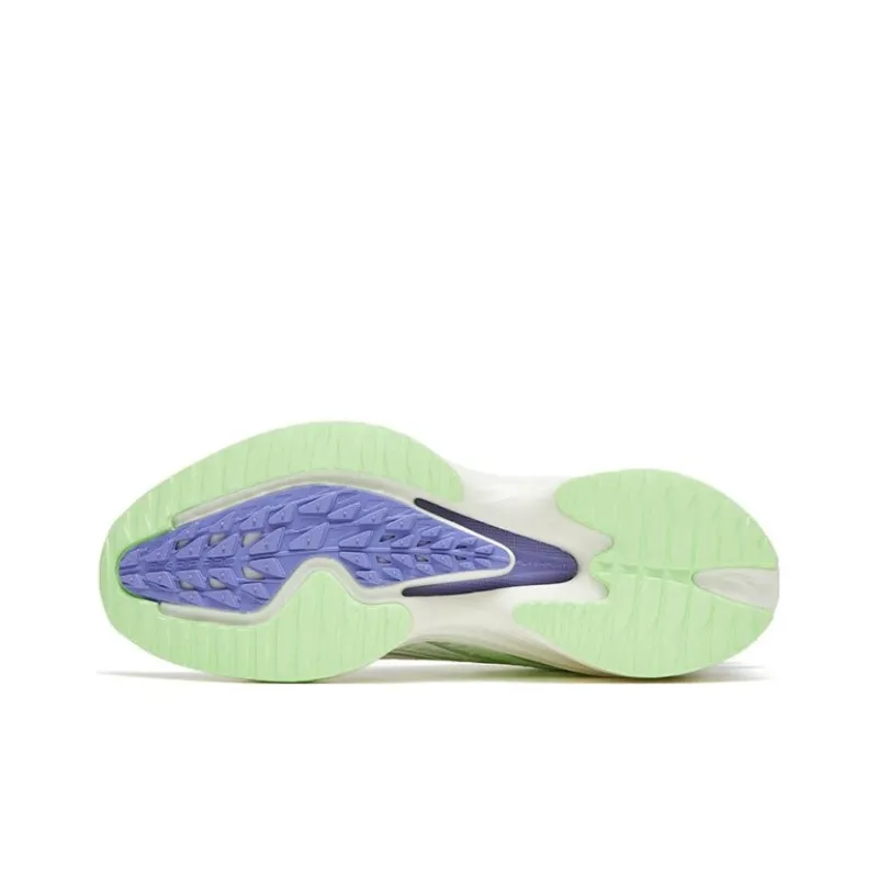 Anta Antelope Run 3 Anti Slip Wear Resistant Low Top Running Shoes Women's White Green-4