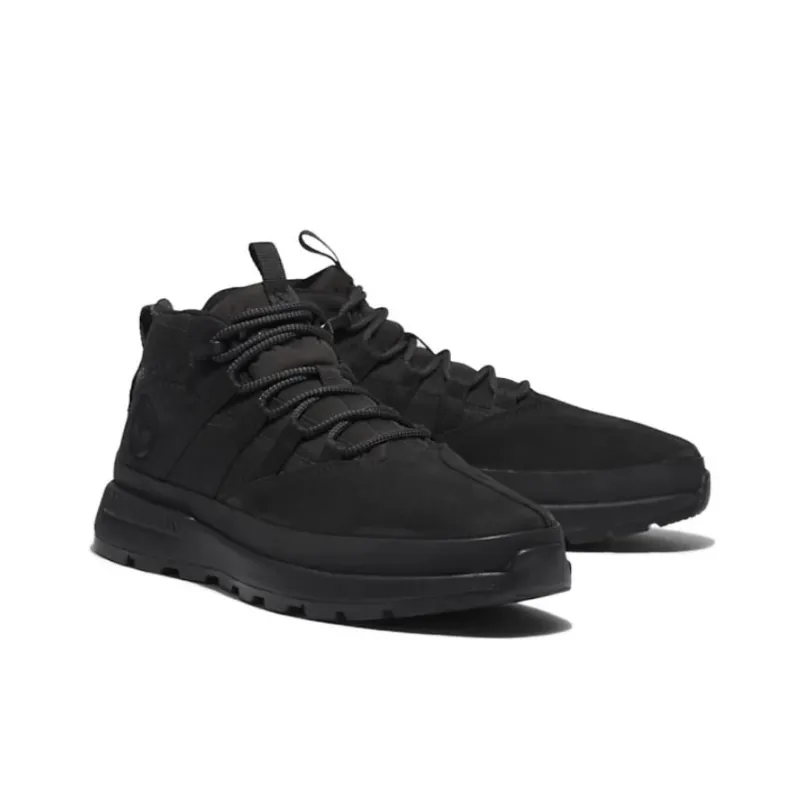 Timberland Euro Trekker Anti-Slip Wear-Resistant Mid-Top Outdoor Shoes Black-3