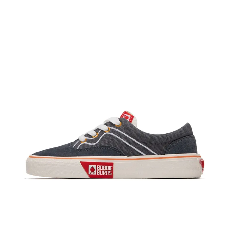 BOBBIE BURNS Anti-Slip Wear-Resistant Low-Top Canvas Shoes Unisex Gray-0