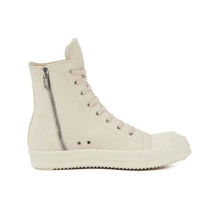 Rick Owens DRKSHDW Fogachine Hi Pentagram Embroidery Natural Black-1