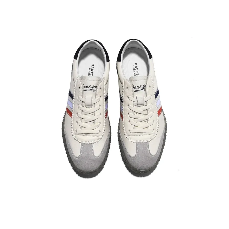 Hautton Jeans Sports Casual Shoes Men's White-2