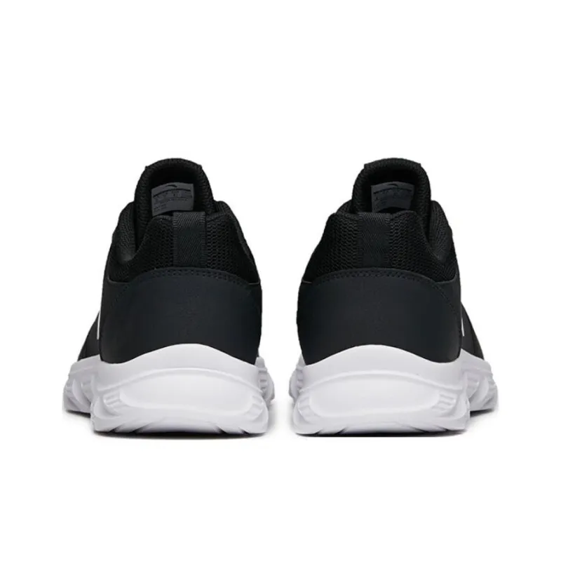 Anta Cushioning Anti Slip And Wear Resistant Rebound Low Top Running Shoes Men's Black-3
