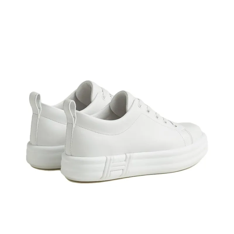 HERMES Happy Low Top Skateboard Shoes Women's White-4