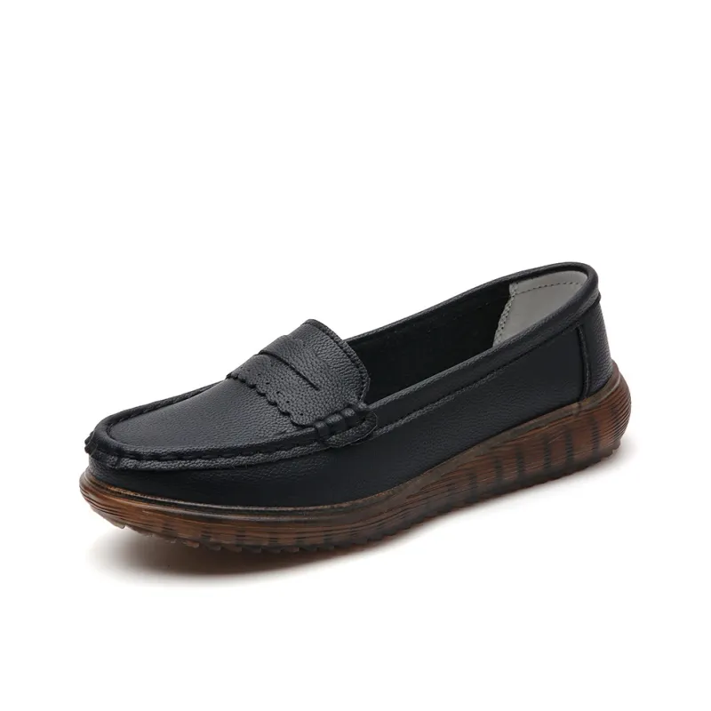 Reivantix Gommino Loafers Women's Beige/Gray/Black/White-10
