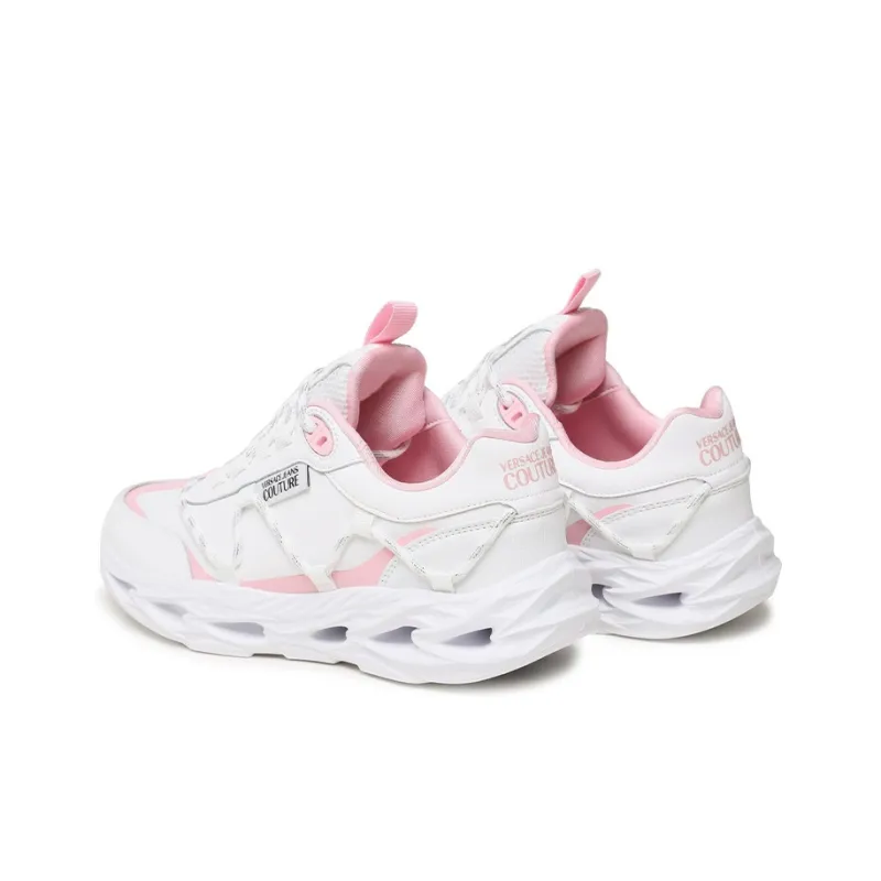VERSACE JEANS Low Top Sports Casual Shoes Women's White Pink-3
