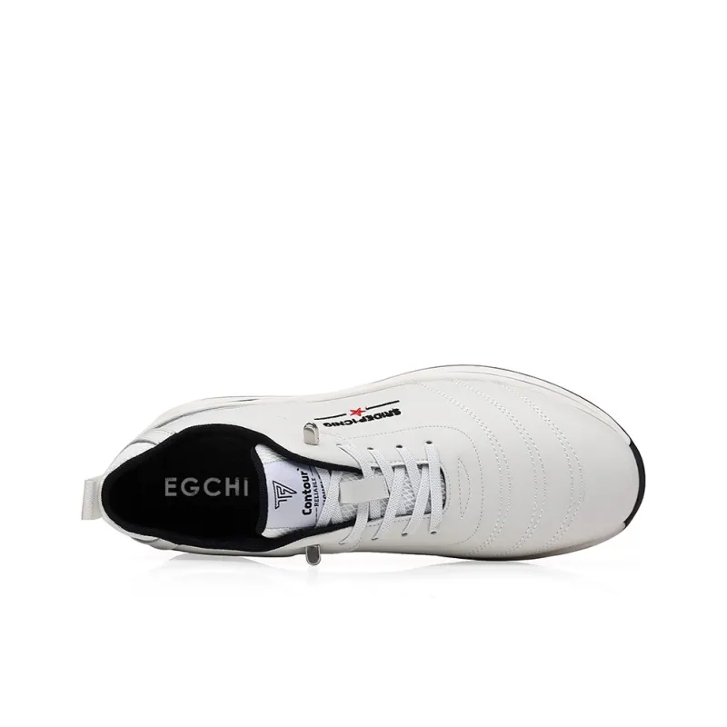 EGCHI Casual Shoes Men Mid Top Black/White-6